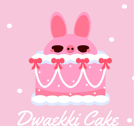 Dwaekki cake artwork